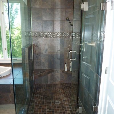 Custom shower remodel 28